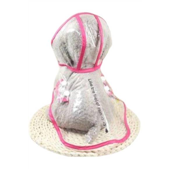 NEW THE EMERALD FOX BOUTIQUE doggy raincoat in pink - Picture 2 of 2